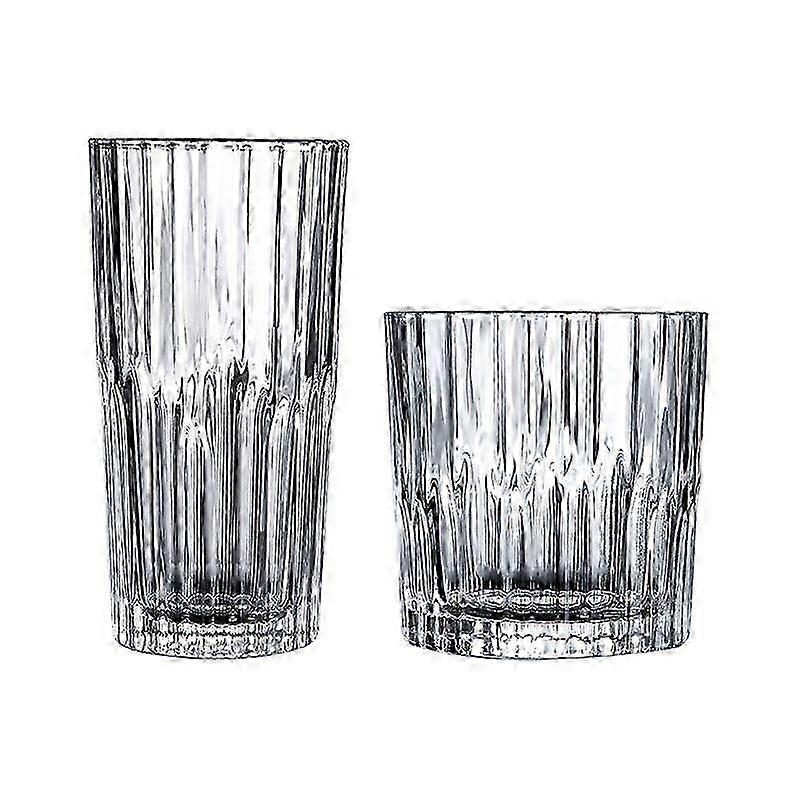 Dimpled Crystal Beer Glasses Set