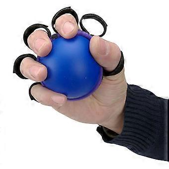 Grip Ball Hand Therapy for Stress Relief 1Pcs Blue PU Squeeze Ball
