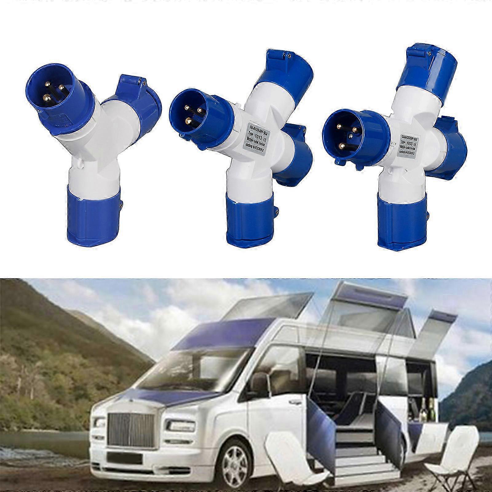 16A IP44 240V Motorhome Socket Splitter