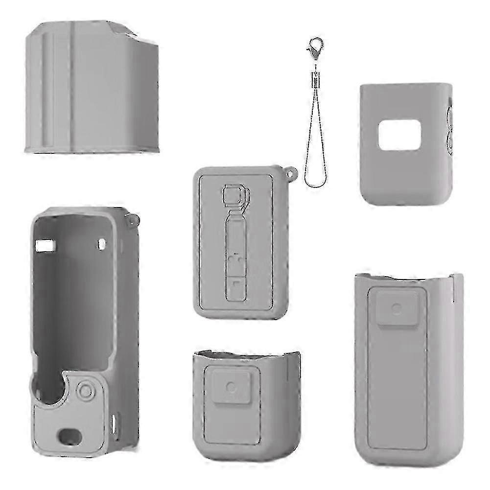 Pocket 3 Silicone Case Set Gray