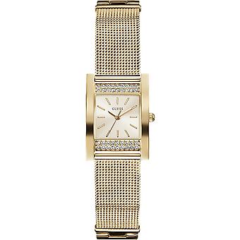 Guess watch s13 pvd Watch for Women Analog Quartz with stainless steel bracelet plated in gold W0127L2