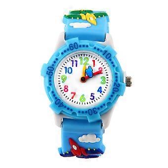 3D Cartoon Watch Cartoon Plane Watch for Kids Use 1Pcs Waterproof Wristwatch