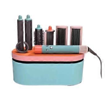 2 in 1 Hair Straightener and Curler with Smart Temperature Control, Dual Voltage Styling Tool for Salon and Travel (Orange)