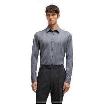 Boss Mens Geometric Regular Formal Shirt