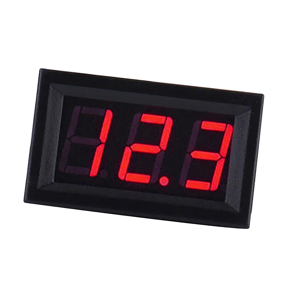 2 Wire DC5-120V Digital Volt Voltage Meter Voltmeter Car Motor 0.56'' Red