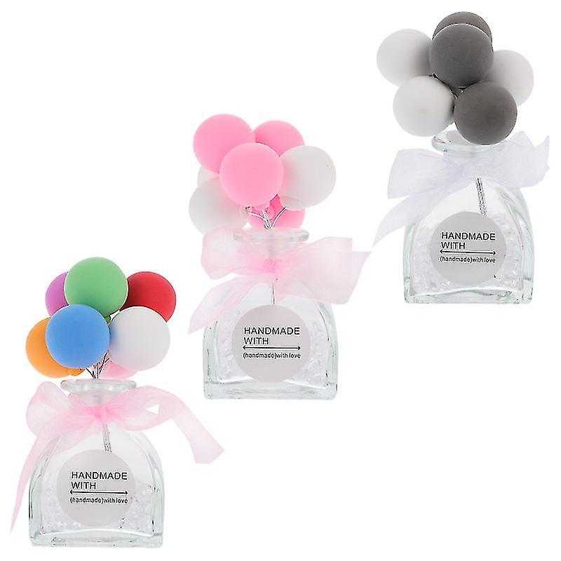 Vehicle Air Fresheners 3pcs Car Perfume Essential Oil Balloon Decorations Car Empty Perf