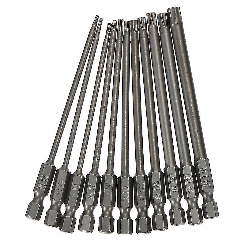 10X0.5x0.5cm Screwdrivers 1 Set Of 11pcs Screwdriver Bits 50-75-100mm Lengthened Hex Scre