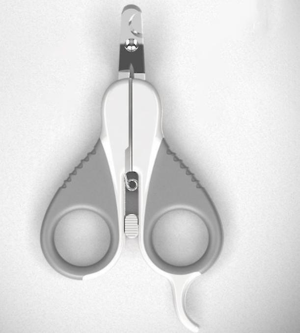 (oblicuo Head-gray)mascota Cortaúñas