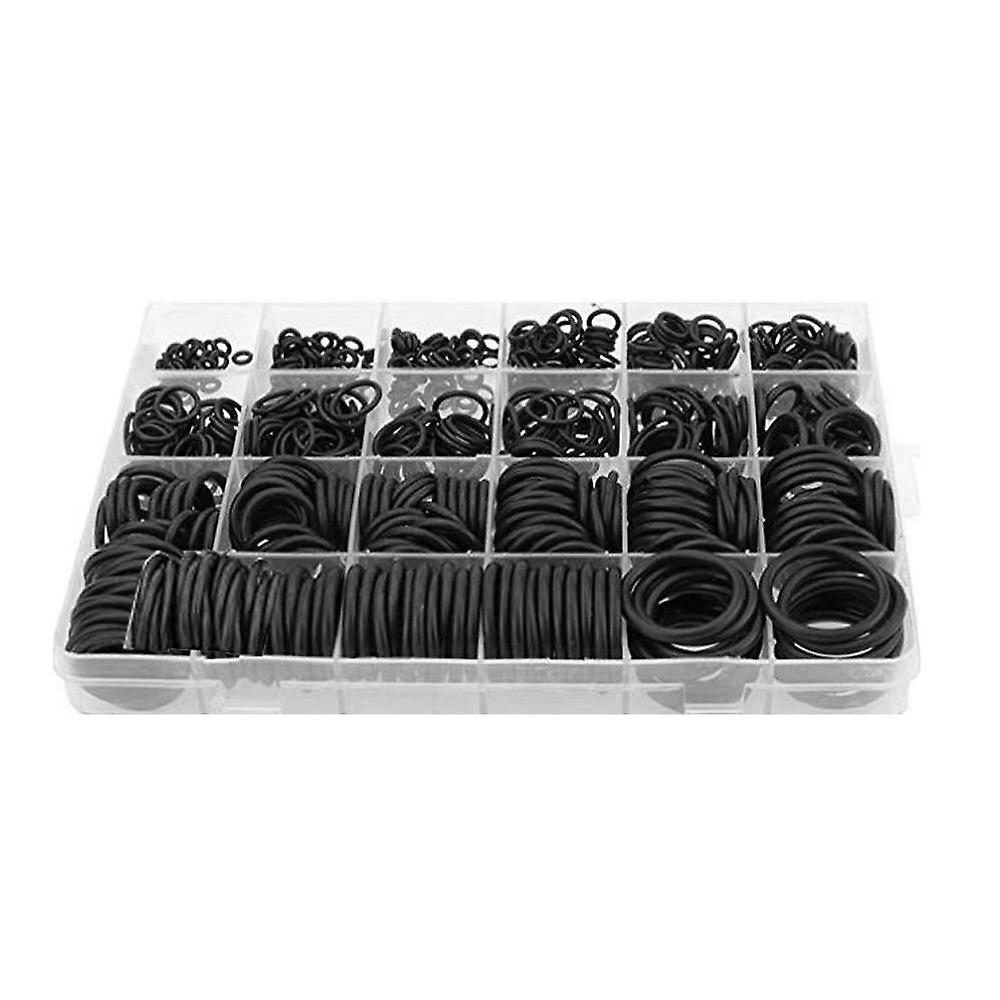 740Pcs Rubber O-Ring Kit 24 Sizes Seals for Garages, Plumbers