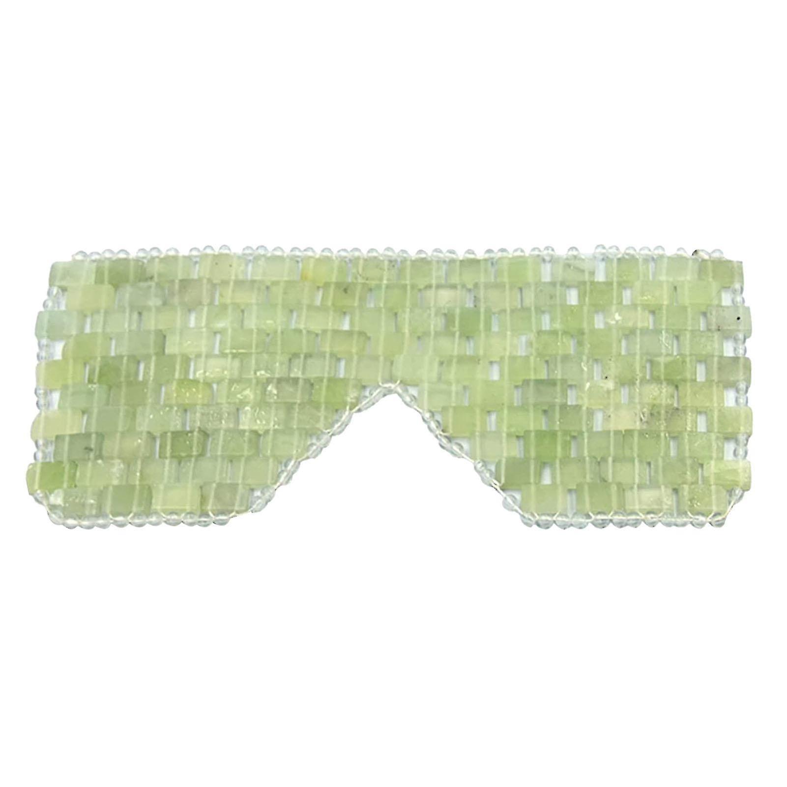 Facial Cooling Jade Mask For Alleviate Puffiness Face Massage Soothe Eye Fatigue