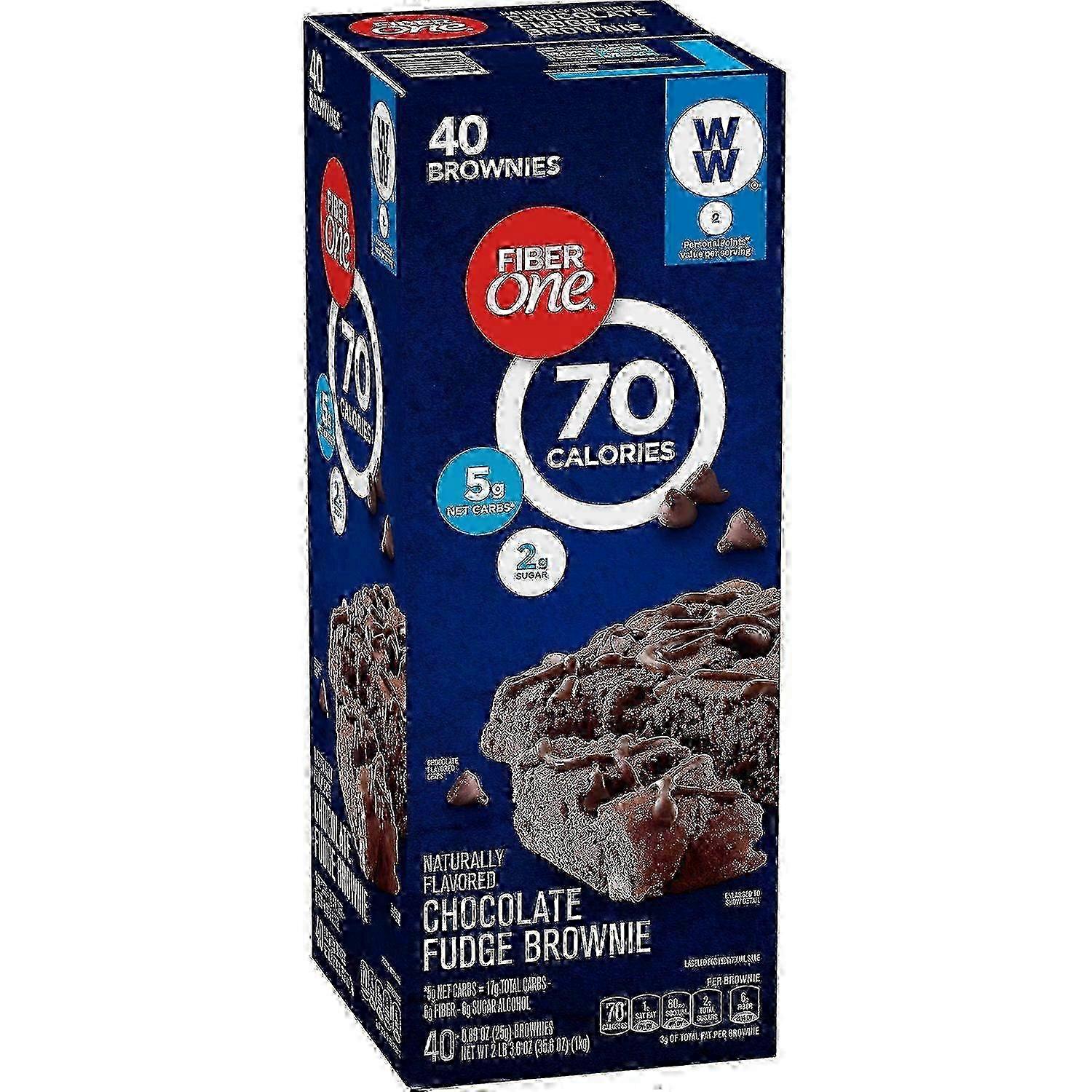 Fiber One Chocolate Fudge Brownies Pack, 40 Ea