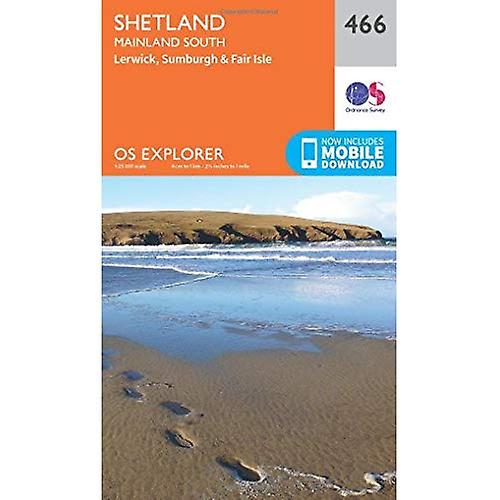 OS Explorer Map (466) Shetland - Mainland South