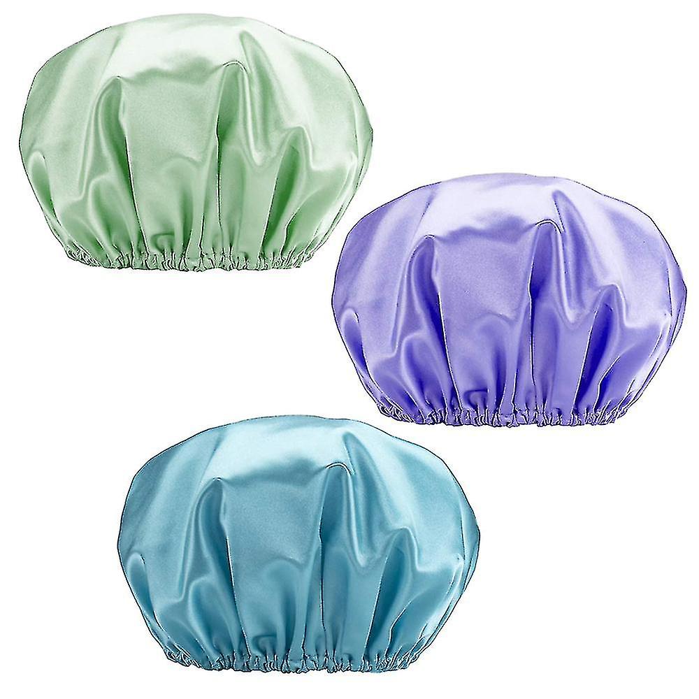 Reusable Double Layer Waterproof Shower Hair Bath Cap