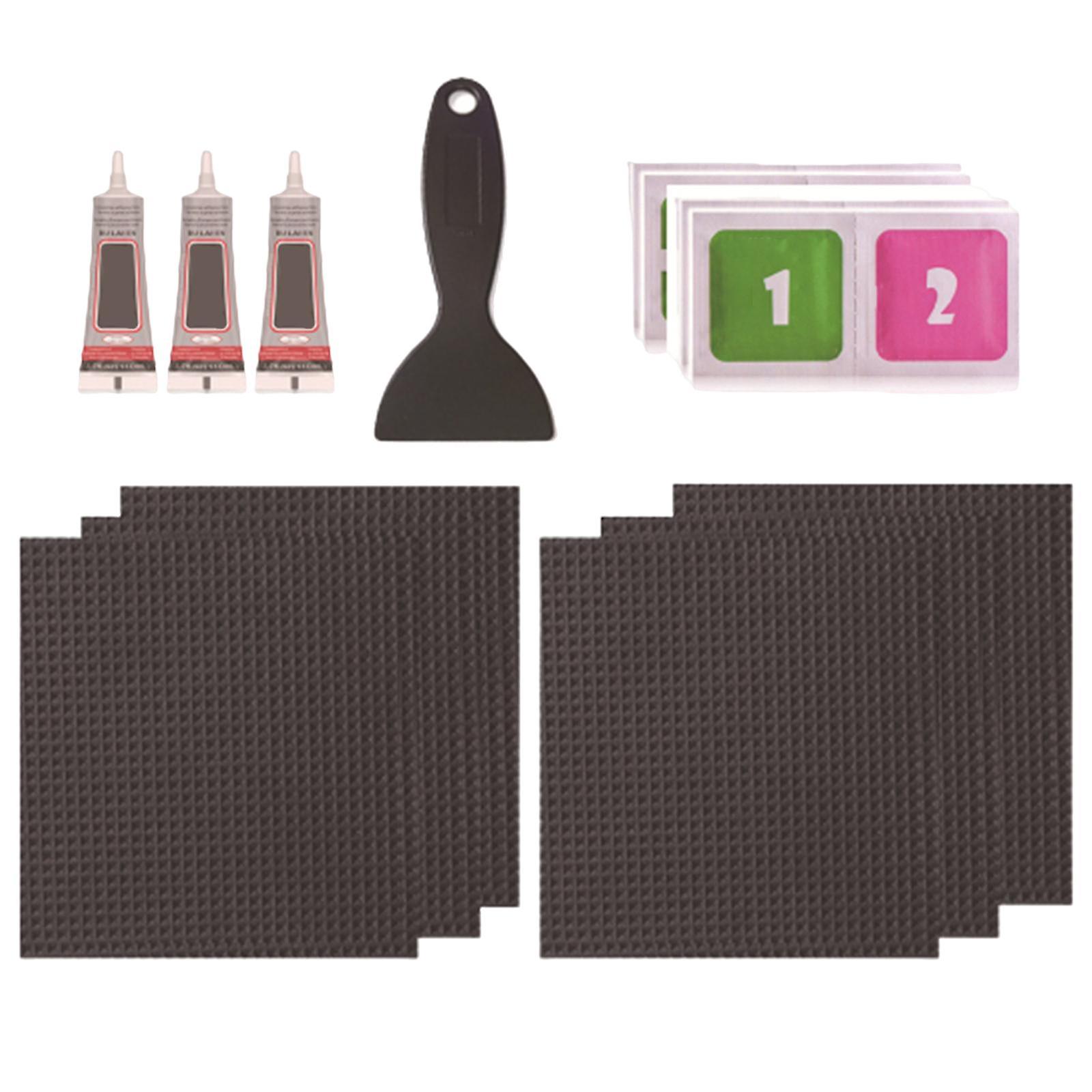 Trampoline Patch Kit Replacement Waterproof Big Holes Trampoline Accessories Square 6 Patches