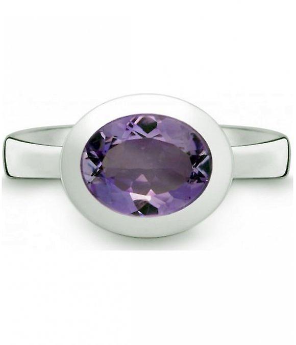 QUINN - Ring - Women - Silver 925 - Gemstone - Amethyst - Width 56 - 21402633