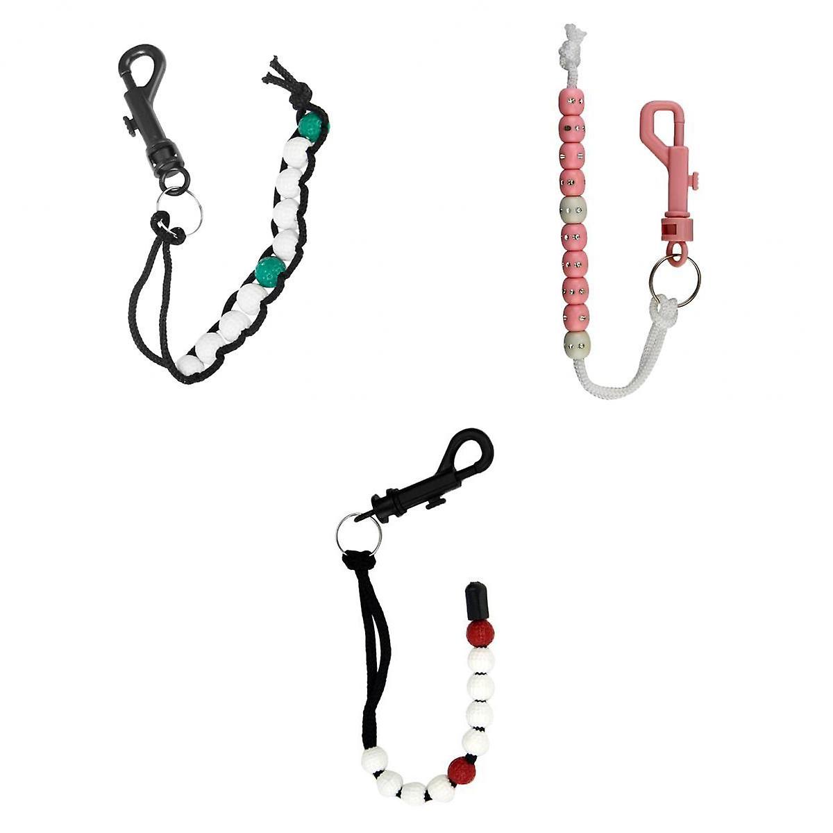 3pcs Golf Stroke Bead Score Counter Golf Accessories Training Aids