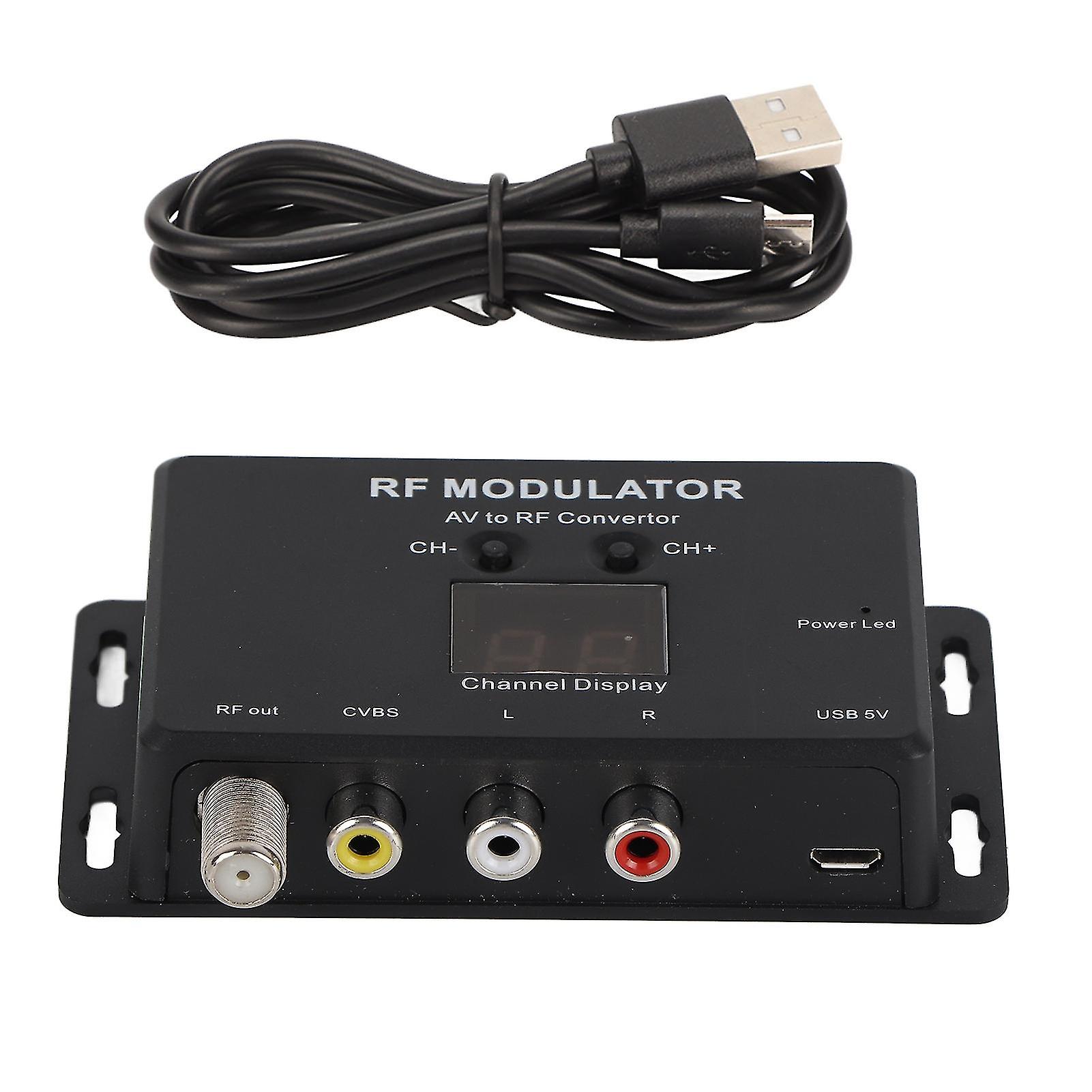 Professional RF Modulator for PAL/NTSC - Share AV to RF Across Multiple Rooms Effortlessly