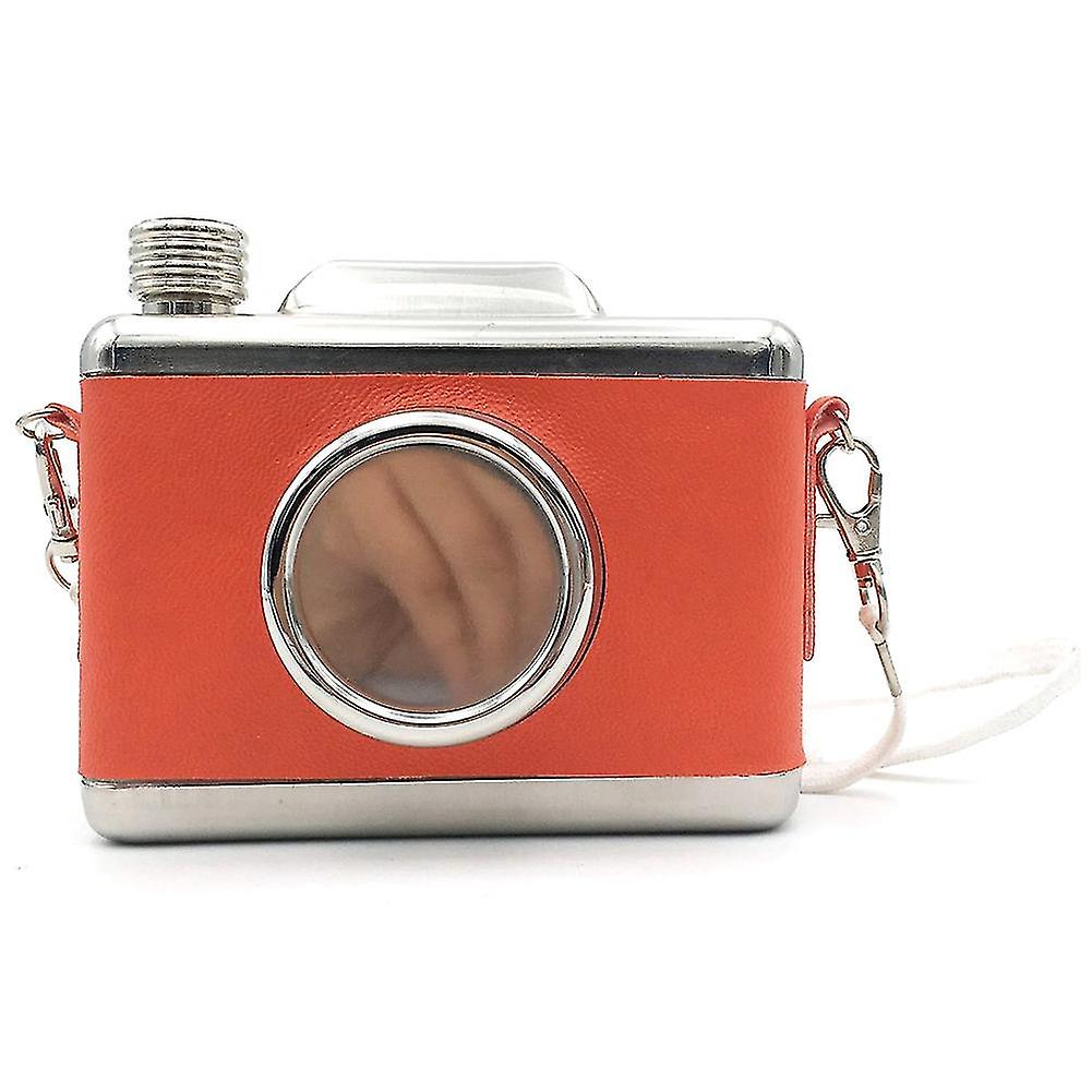 Camera S Safe Less Steel Hip Flask Wrapped Camera Flask For Storing
