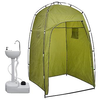 Portable Camping Hand Basin with Tent 20 L