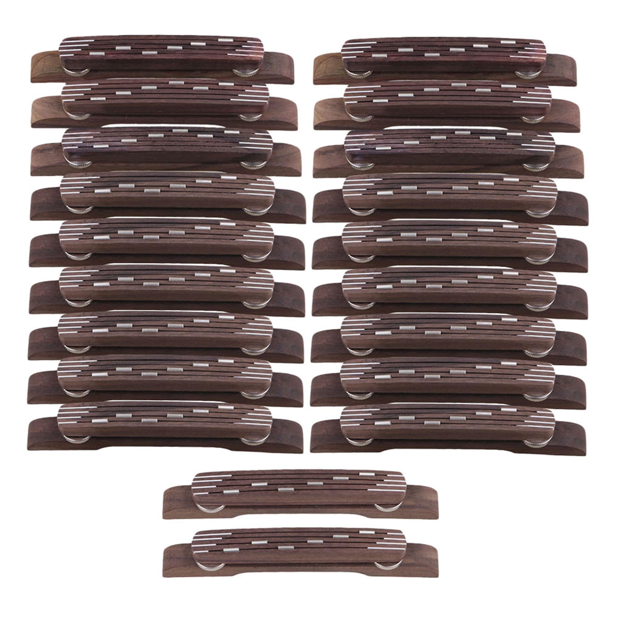 20PCS Rosewood Bridge Floating for 6 String Guitar Chrome Accessories