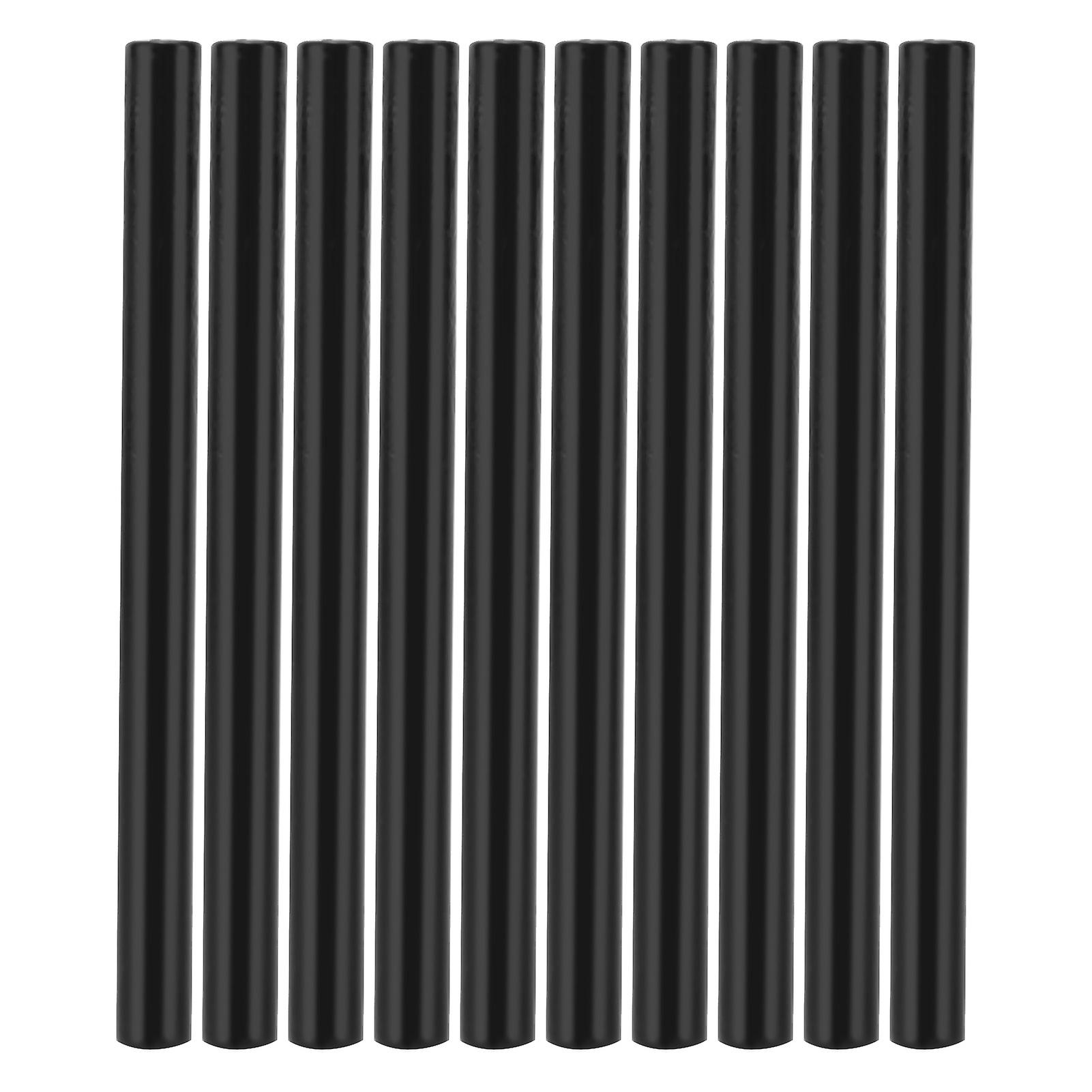 10 Pcs Multicolor Sealing Wax Sticks Small Round Stamps for Invitation Cards Envelopes (Black)