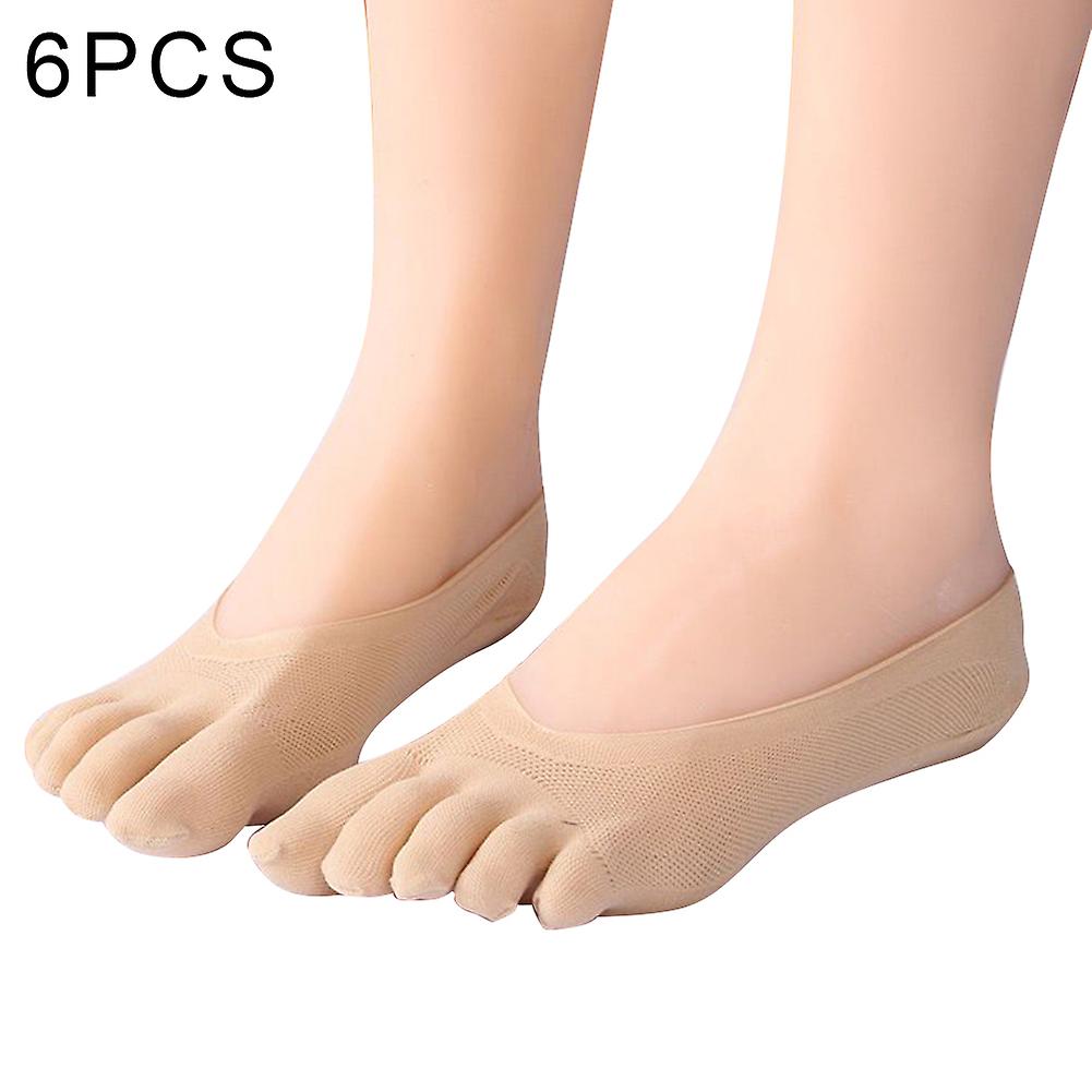 Running Five Fingers Invisible Liner Boat Cotton Ankle Toe Socks for Women Ladies