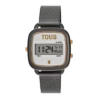 Tous horloges d-logo horloge voor digitale vrouwen met roestvrij staal armband 300358300