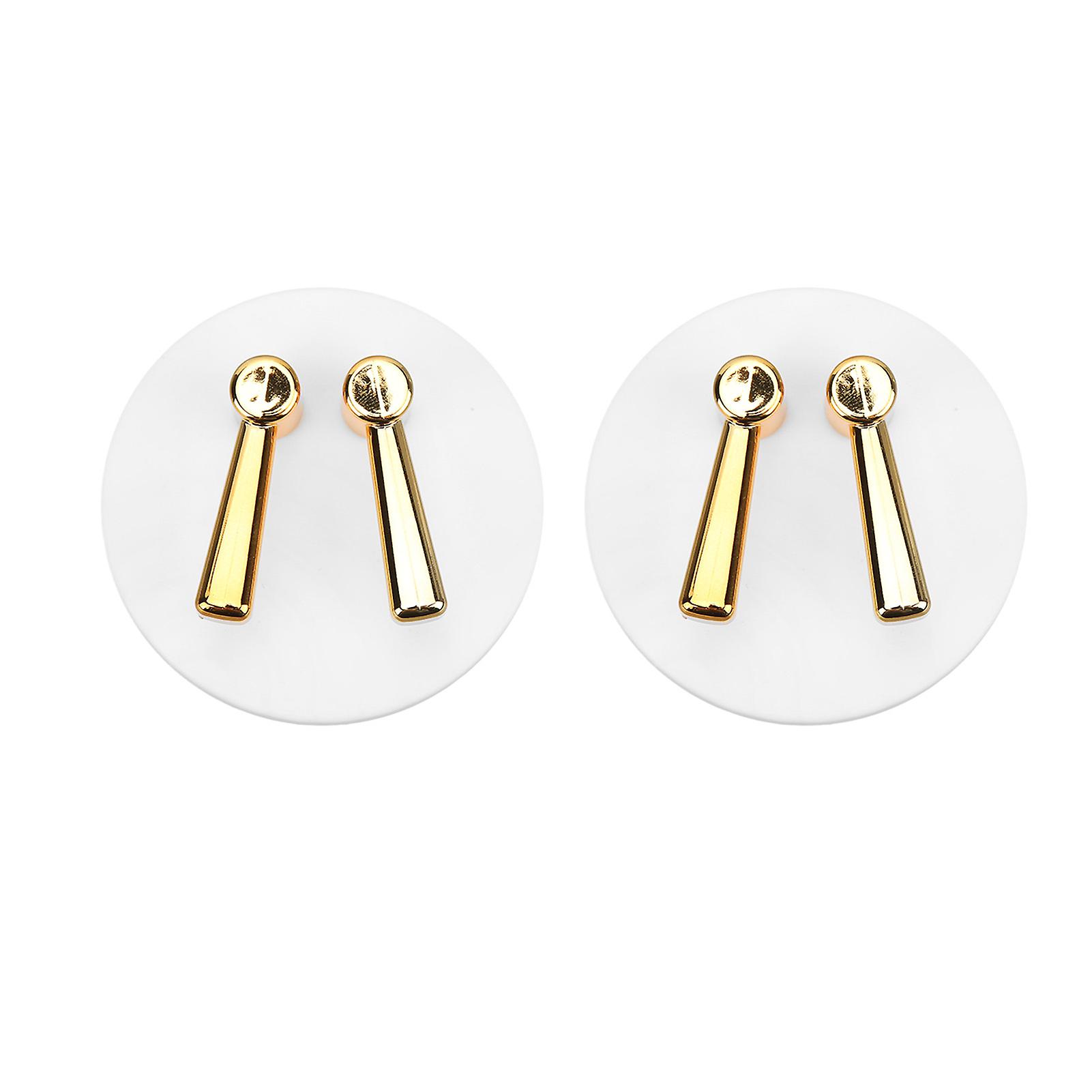 2Pcs Wall Mount Holder Multifunction Self Adhesive Punch Free Simple Large Loading Capacity Wall Toothbrush Holder2Pcs White