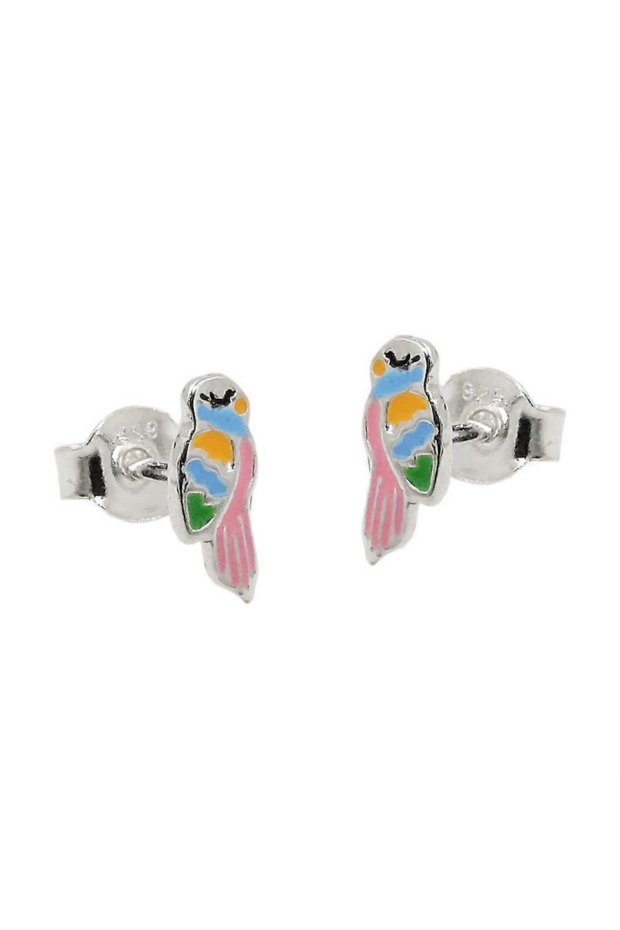 Earrings Studs Parrot Colour Silver 925 - Gl93761