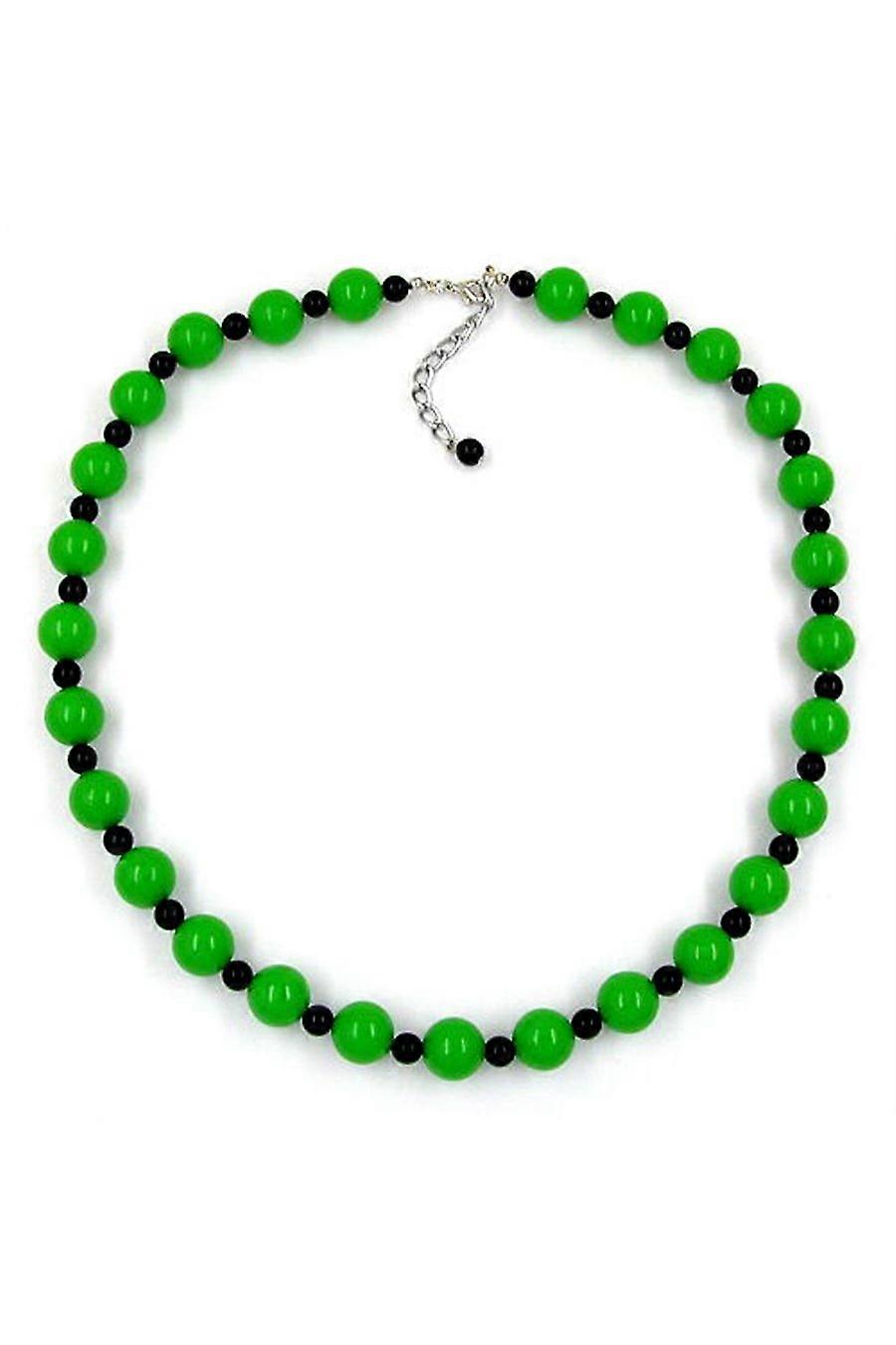 Necklace Beads Green/ Black - Gl02067
