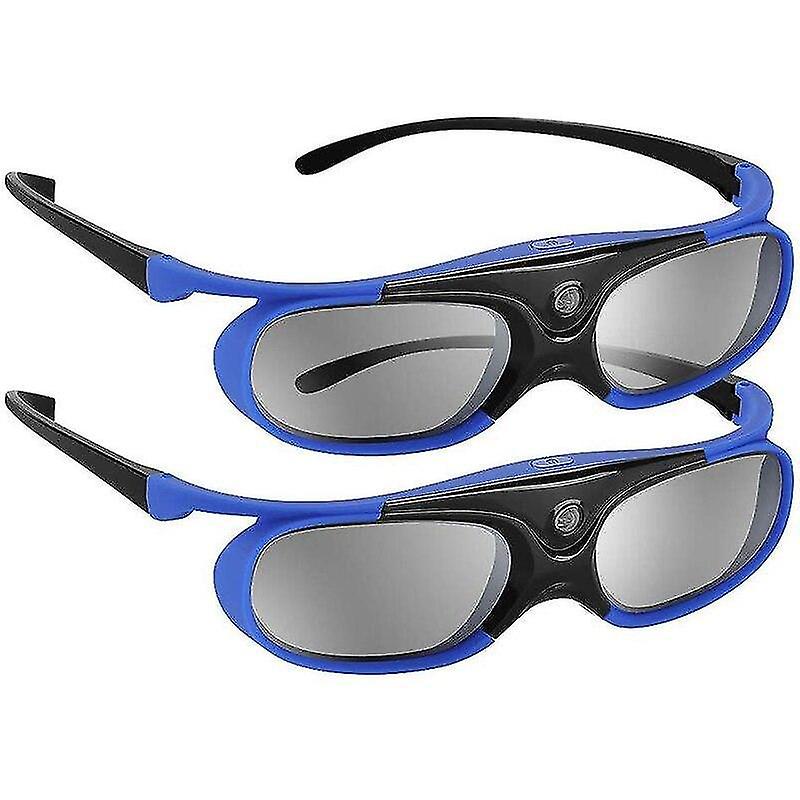 3D glasses vr glasses 2pcs active shutter eyewear dlp link 3d glasses usb rechargeable for compatibl
