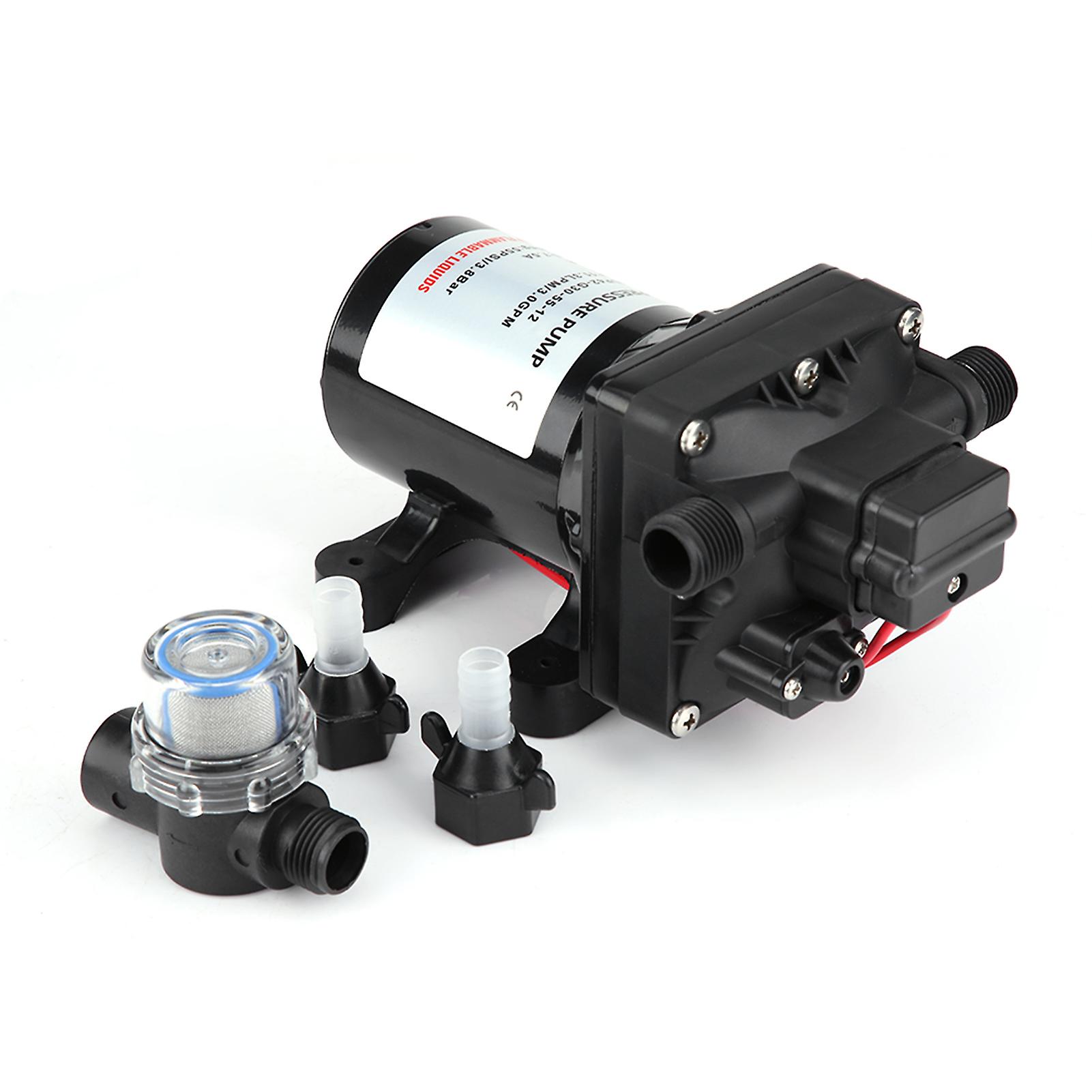 12V Diaphragm Self Priming Water Pump with Automatic Pressure Switch