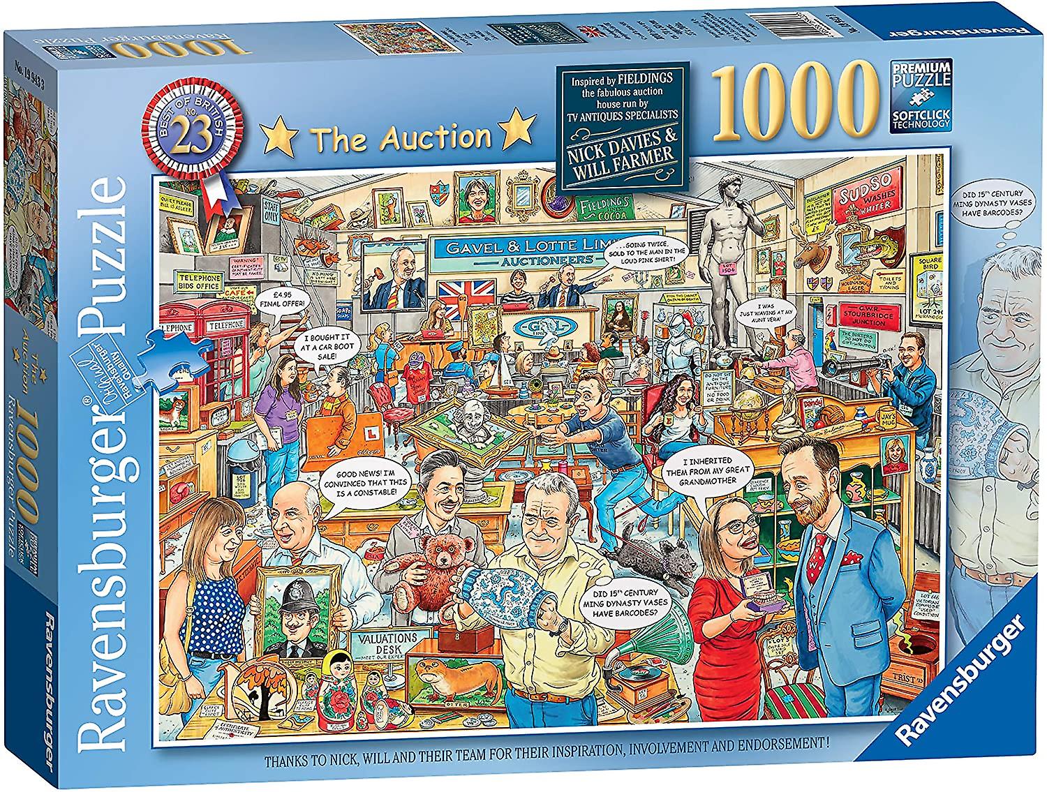Ravensburger Best of British No.23 - Die Auktion 1000 Stück Puzzle