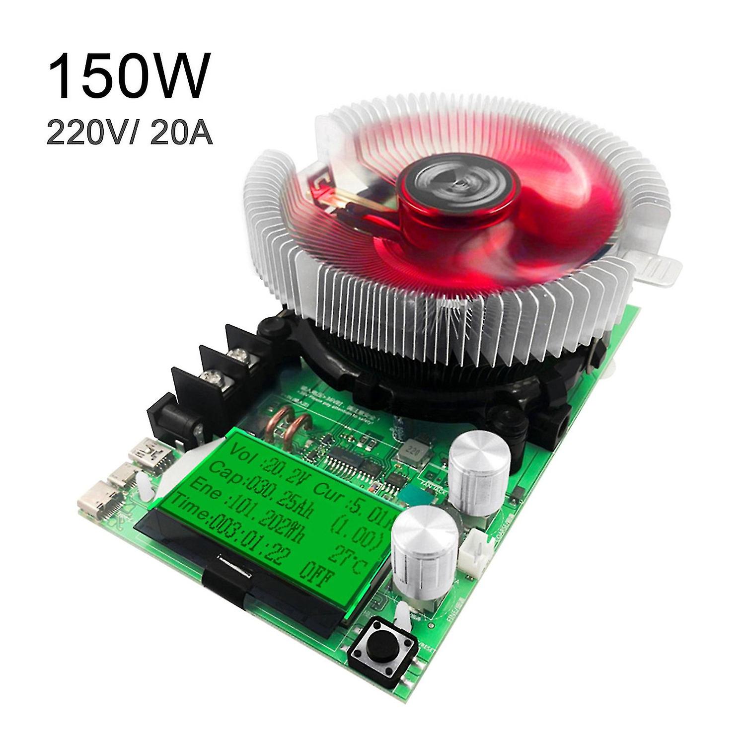 150W 200V 20A Electronic Load Tester Digital LCD Screen Electronic Adjustment Constant Load Meter Ba