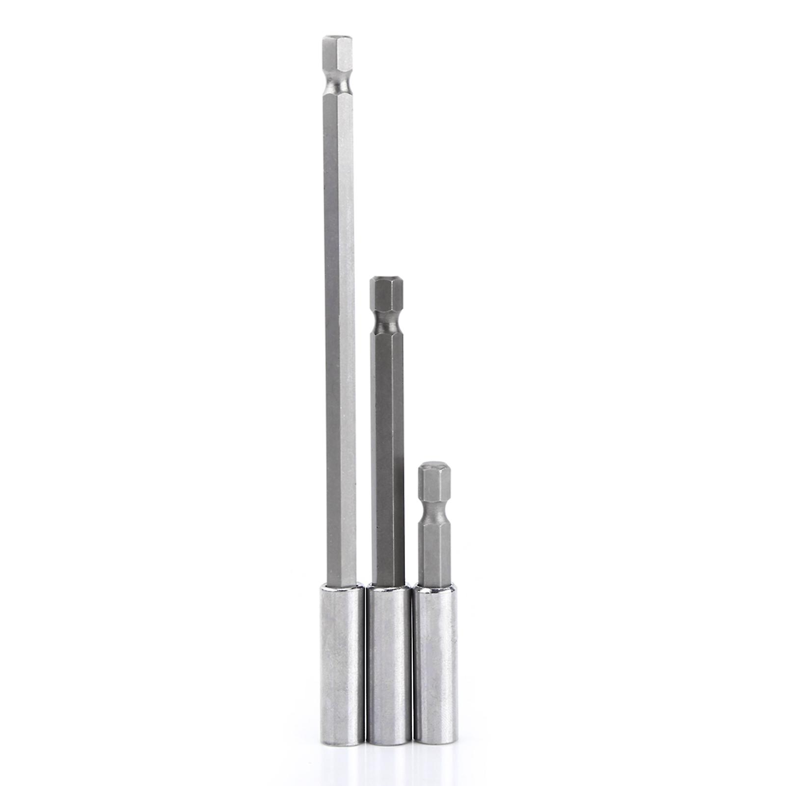 3Pcs Bit Holders, 3pcs Electrical Drill Screwdriver Extension Bar Magnetic Bit Holder 1/4" Shank Tool