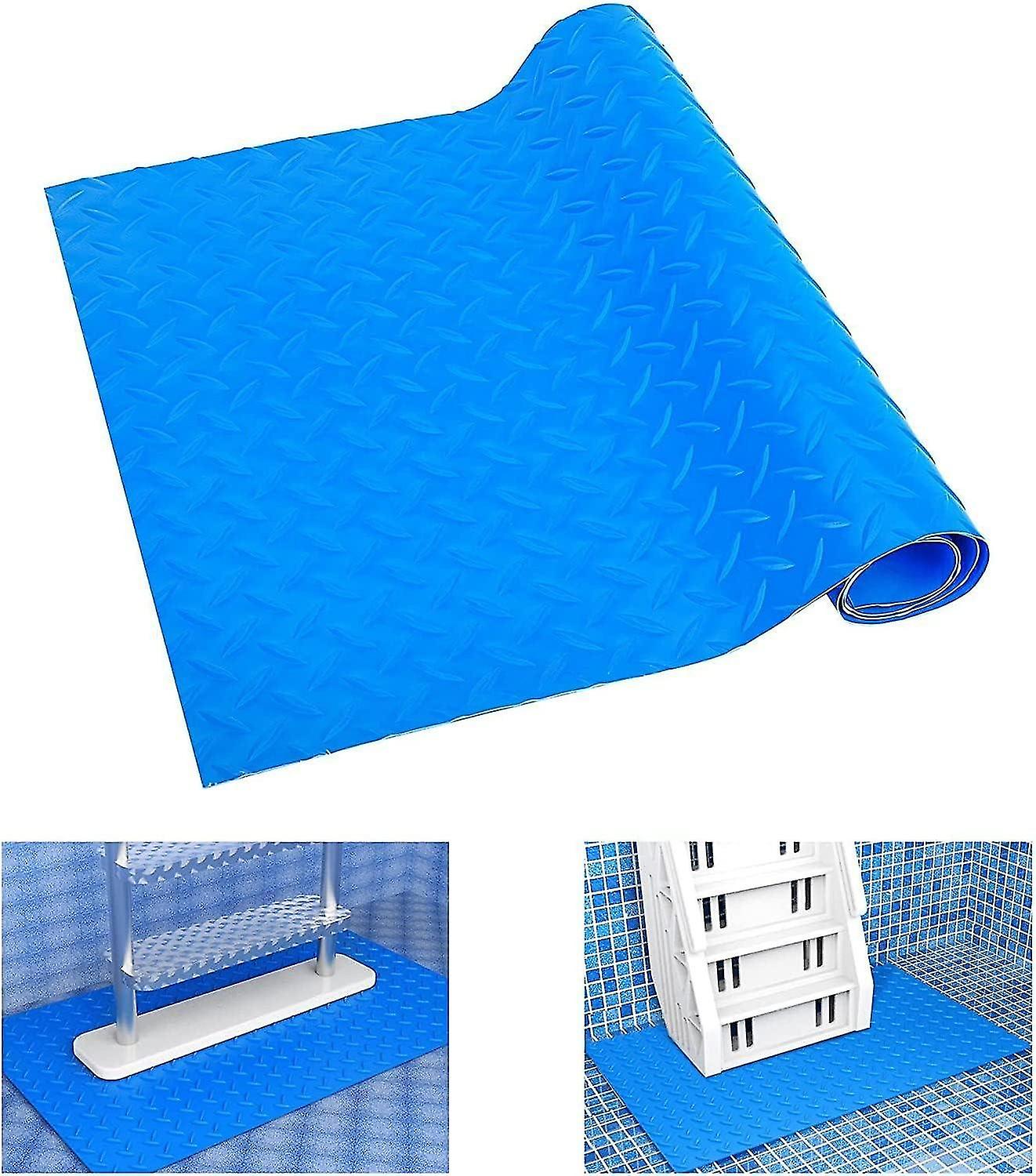 90*40cm Swimming Pool Ladder Mat,Ladder Mat, Large Swimming Pool Step Mat with Non-Slip Ladder Mat