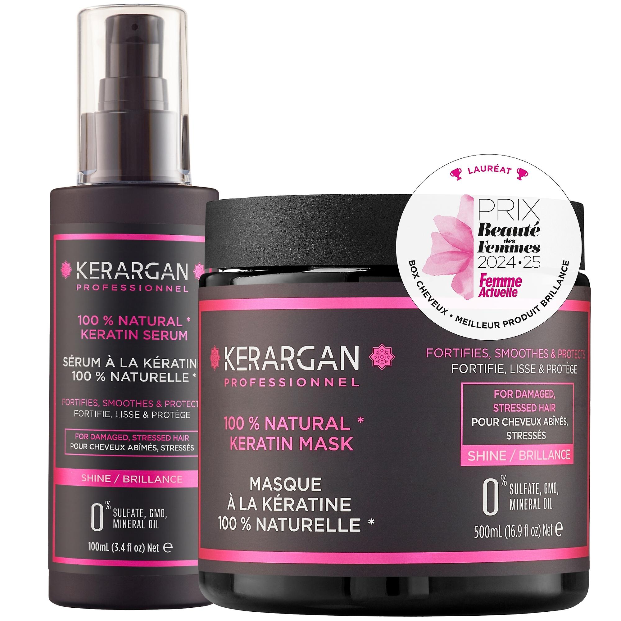 Kerargan - Keratin Masker & Serum Duo - 500ml + 100ml