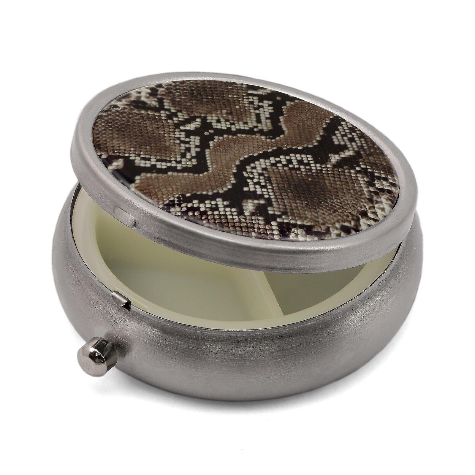 Pill Box with Snake Print - 50.19