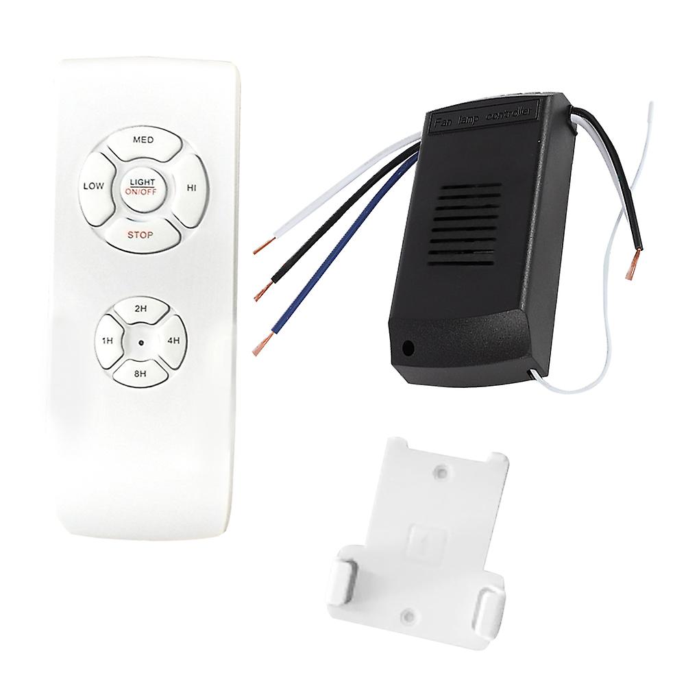 Universal Home ABS Wireless Timing Hotel Ceiling Fan Remote Control Wall Mounted Intelligent Living Room With Shelf For Light