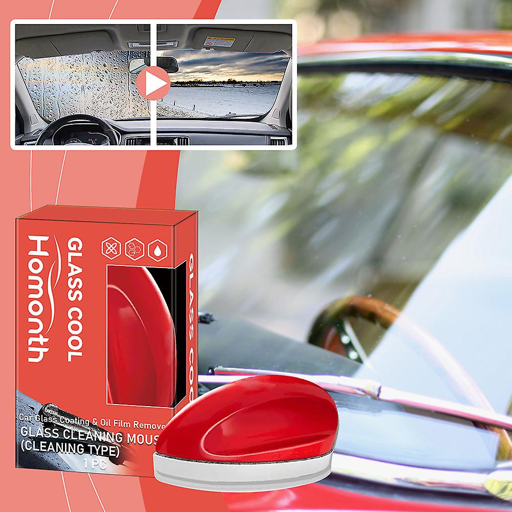 Auto Glass Oil Film Remover Auto Interior Exterior Glass Wiper Cleaning Tool for Side Mirrors