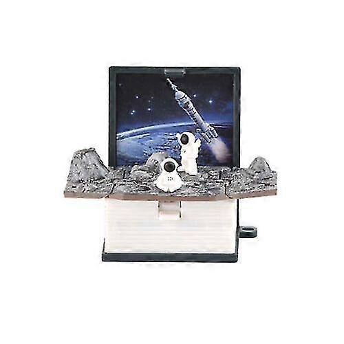 Mini Dinosaur Astronaut Key Chain Kids Handheld Game Toy Popup 3d Dino World~