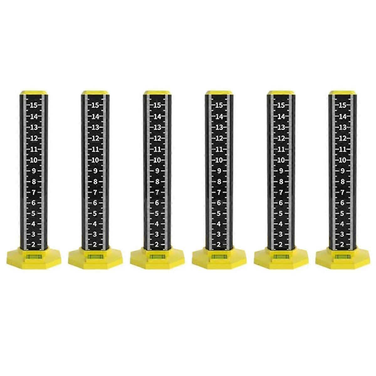 6pcs Ceiling and Floor Tile Height Ruler, Drop Ceiling Installation Tools, Magnetic Base Laser Target Card Plate