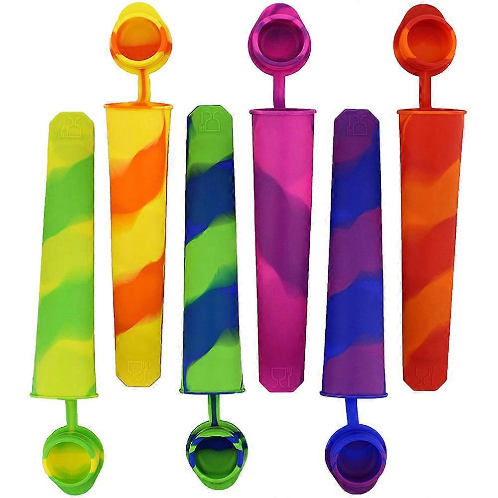 10Pcs Popsicle Molds DIY Reusable, Random Color 19.4.1cm