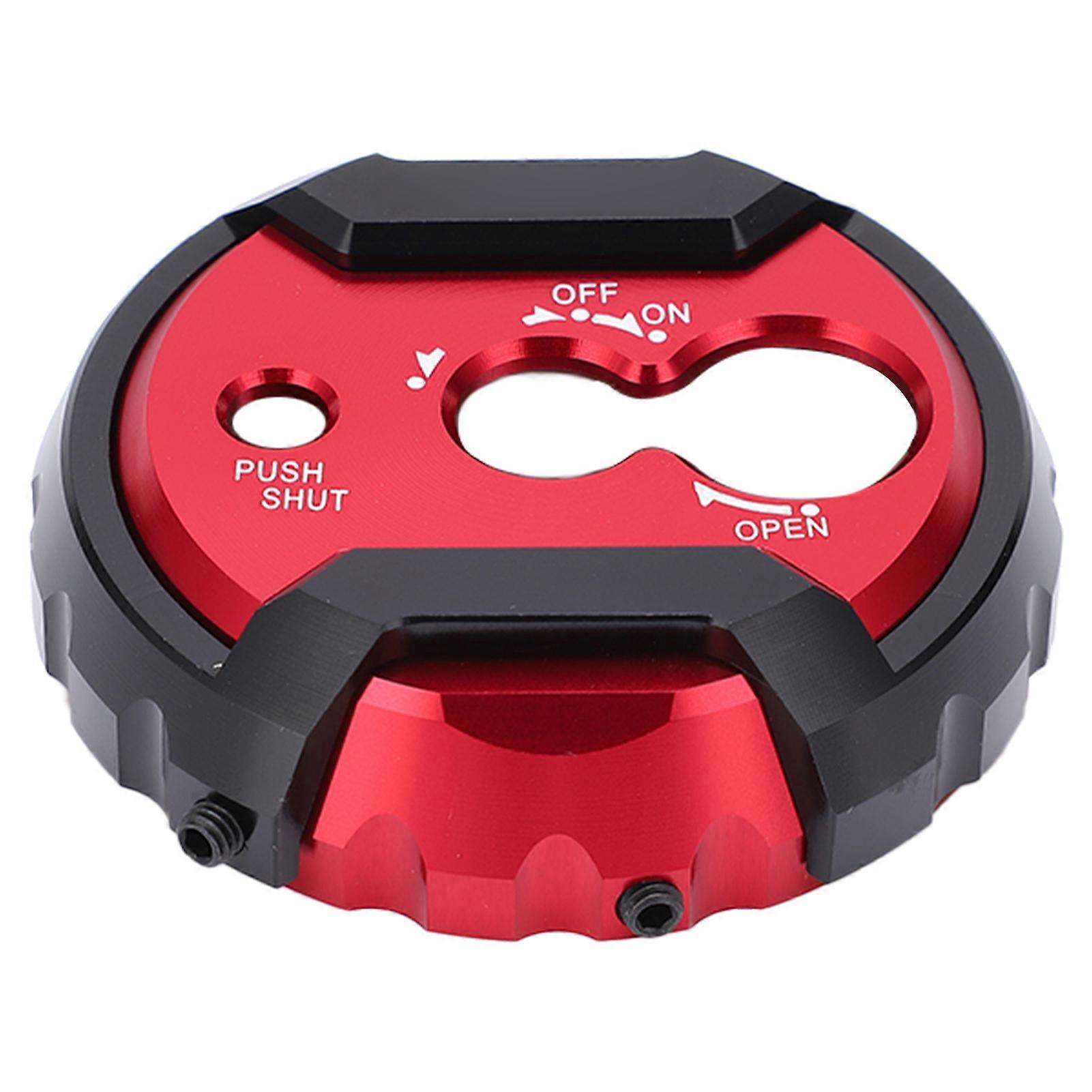 Seat Lock Cover Cap CNC Aluminum Alloy Replacement for Yamaha Nmax 125 150 155 2015~2019Red E2U614