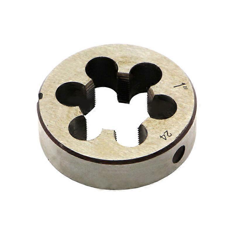 Right Hand Round Thread Die Cnc Alloy Tool Steel 1 Inch-24 Tpi Replacement Metric Screw Die Metalworking Threading Tools