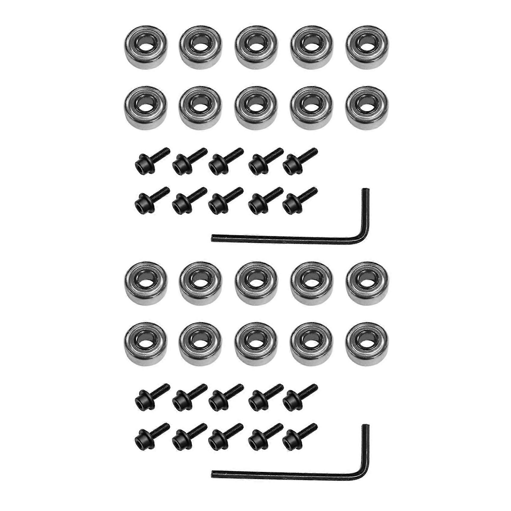 20pcs Router Bits Top Mounted Ball Bearings Guide For Router Bit Bearing Repairing Replacement Acce