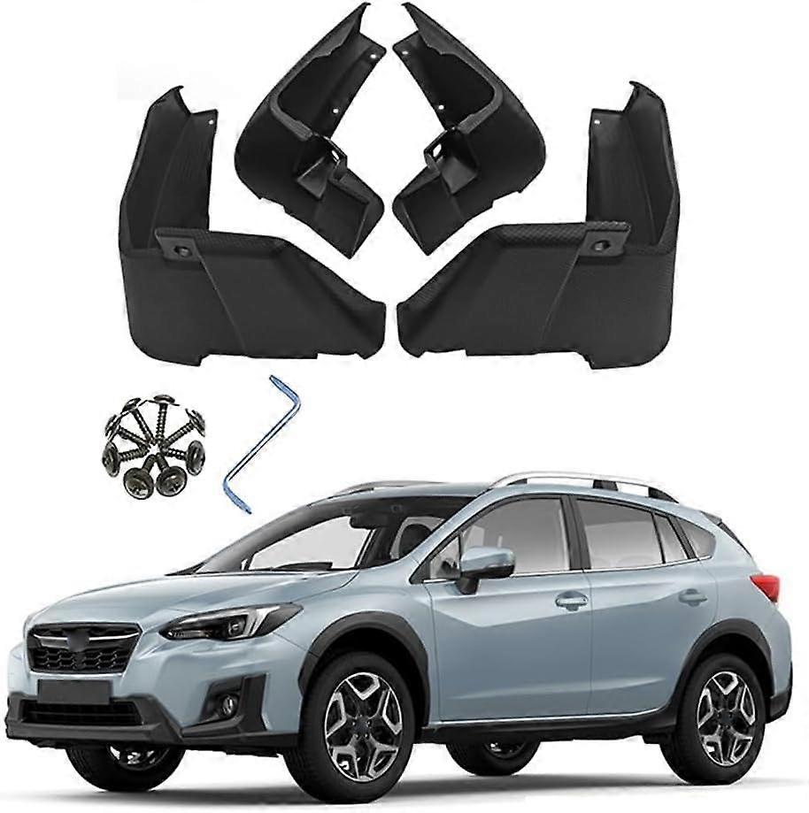 4Pcs Car Mud Flaps for S-ubaru XV Crosstrek 2012-2022, Custom Front and Rear Auto Mudflap Set Mud Flaps Kit Splash Guards Full Protection,A-2012-2017