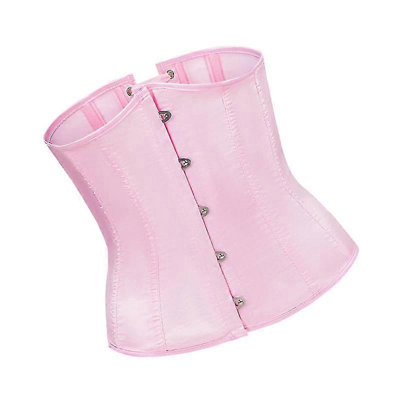 1 Set Pink Shapewear Sexy Bustier Corset Polyester Floral Practical Shapewear