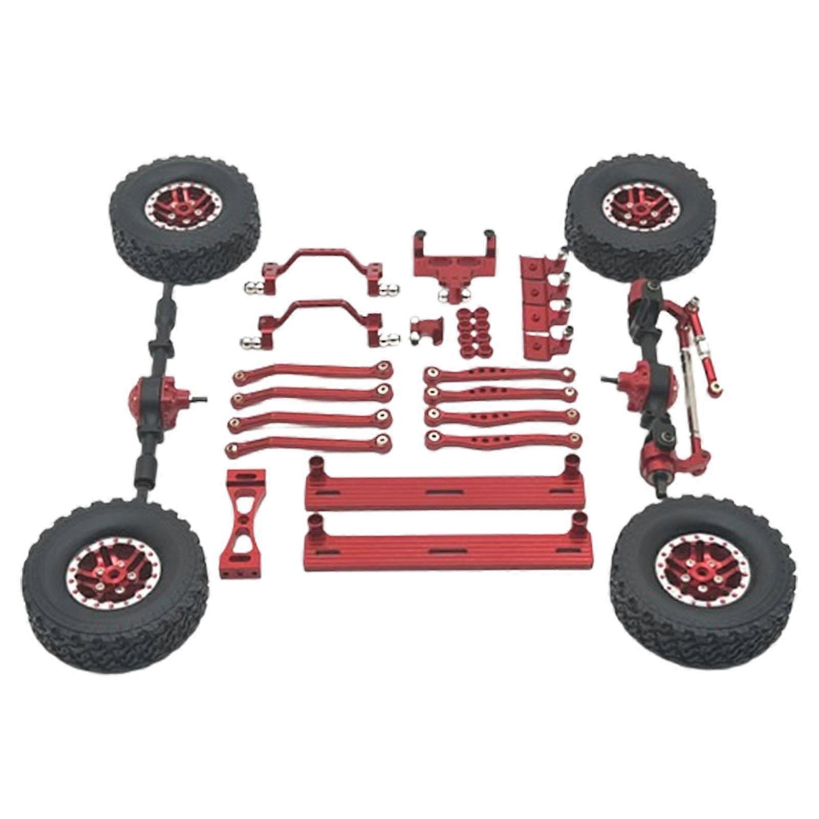 1/16 RC Upgrades Kit Front and Rear Shock Tower for C64 Model Truck DIY Accs red