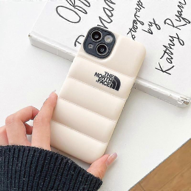 Winter Down Jacket 3d The Puffer Soft Cloth Phone Case ,3d Cute Shockproof Cover Case For Iphone 12 Promax/ 13 Promax
